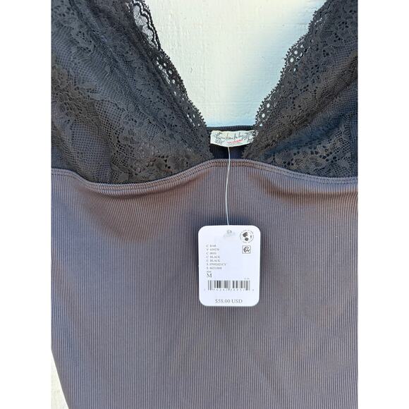 NWT Free People Intimately Power Play Cami, Revolve, Black, Sz‎ M - Picture 6 of 9